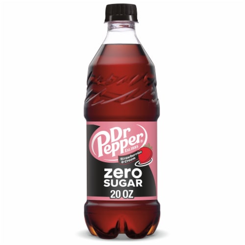 Dr Pepper Strawberries & Cream Zero Sugar Soda - Simple Can Choice