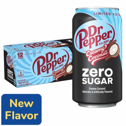 Dr Pepper Creamy Coconut Zero Sugar Soda - Premium Flavor Pick
