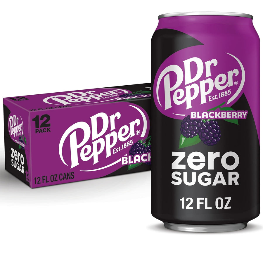 Dr Pepper Blackberry Zero Sugar Soda - Blackberry Sip Ready