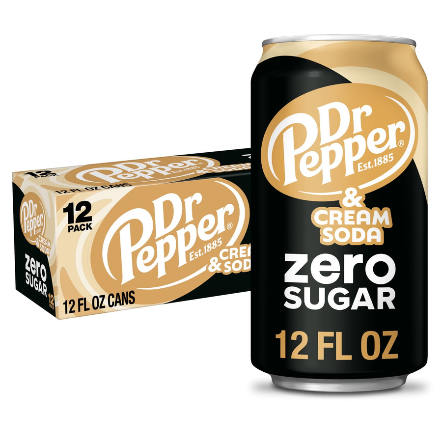 Dr Pepper & Cream Soda Zero Sugar - Travel Bottle Pack