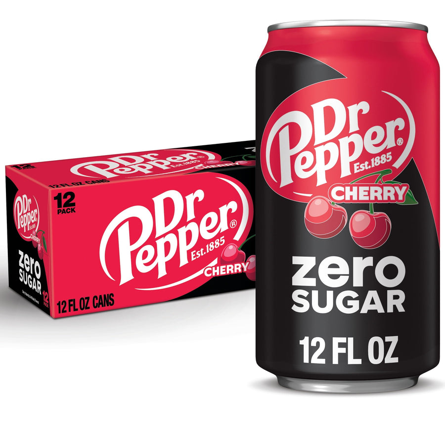 Dr Pepper Cherry Zero Sugar Soda - Zero Sip Ready